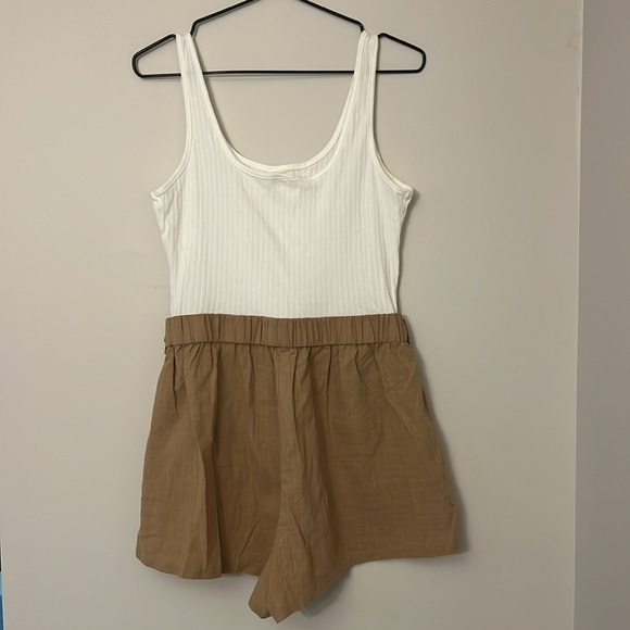 Sleeveless Cami Romper Colorblock Short Jumpsuit - Picture 8 of 10